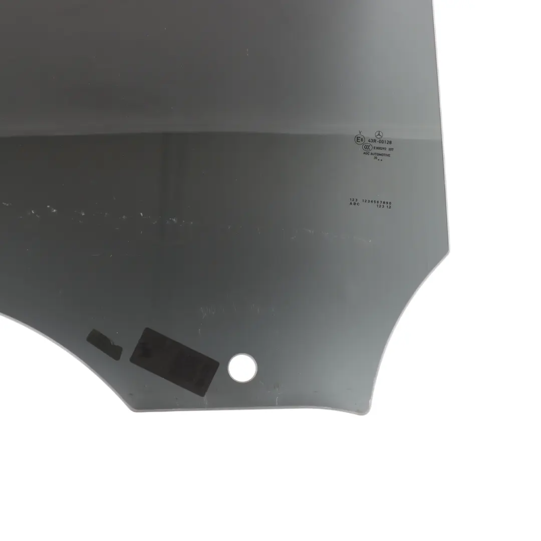 Door Dark Tinted Side Window Glass Right O/S to Mercedes X118 Rear with Part number A1187352900 Mercedes X118 Rear Door Dark Tinted Side Window Glass Right O/S - SKU A1187352900 - Part number A1187352900
