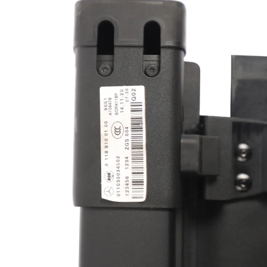 Parcel Shelf Rear Boot Trunk Roller Shelf Black to Mercedes CLA X118 with Part number A1188100100 Mercedes CLA X118 Parcel Shelf Rear Boot Trunk Roller Shelf Black - SKU A1188100100 - Part number A1188100100