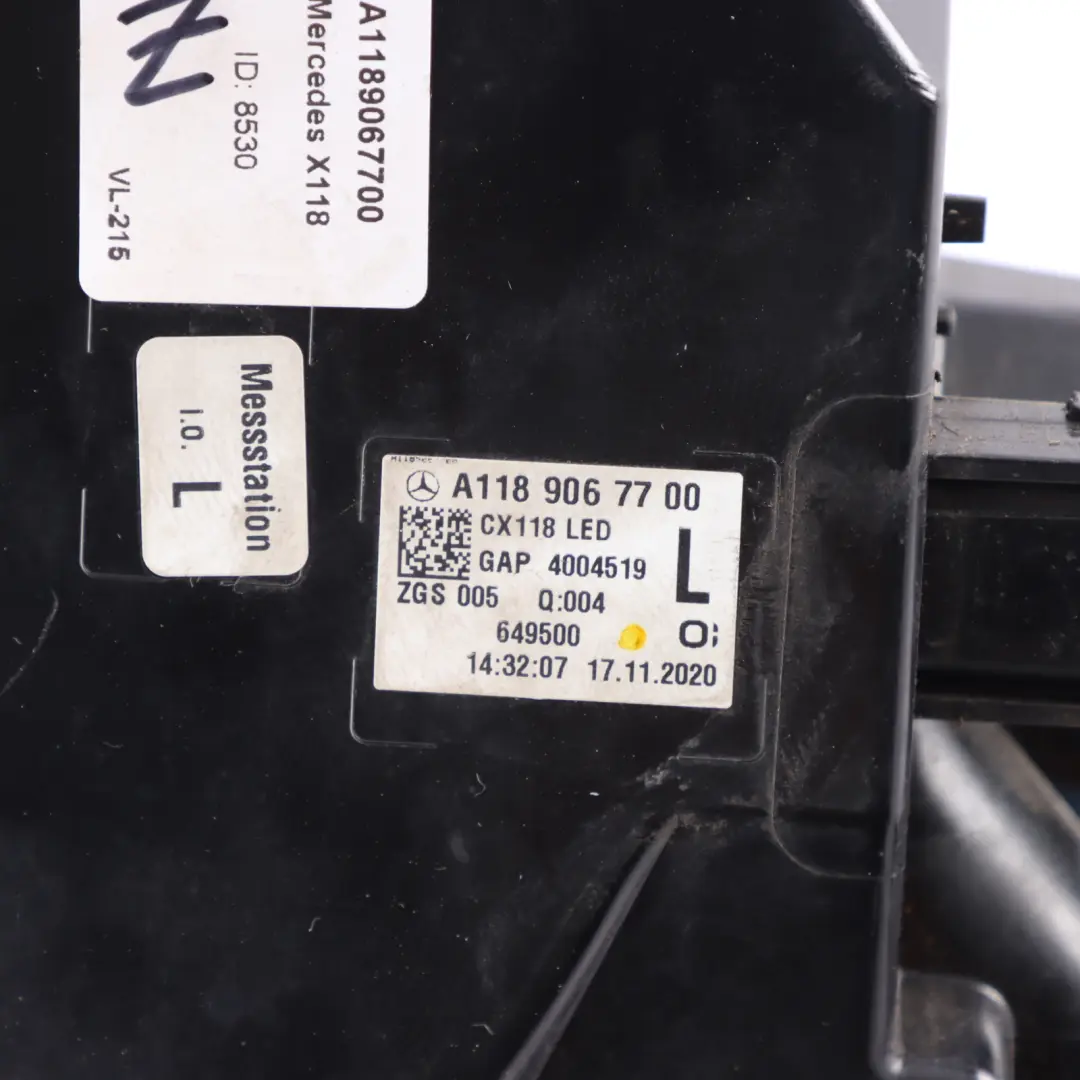 Mercedes CLA X118 Rear Outer Side Panel Tail Light Lamp Right O/S - SKU A1189067700 - Part number A1189067700