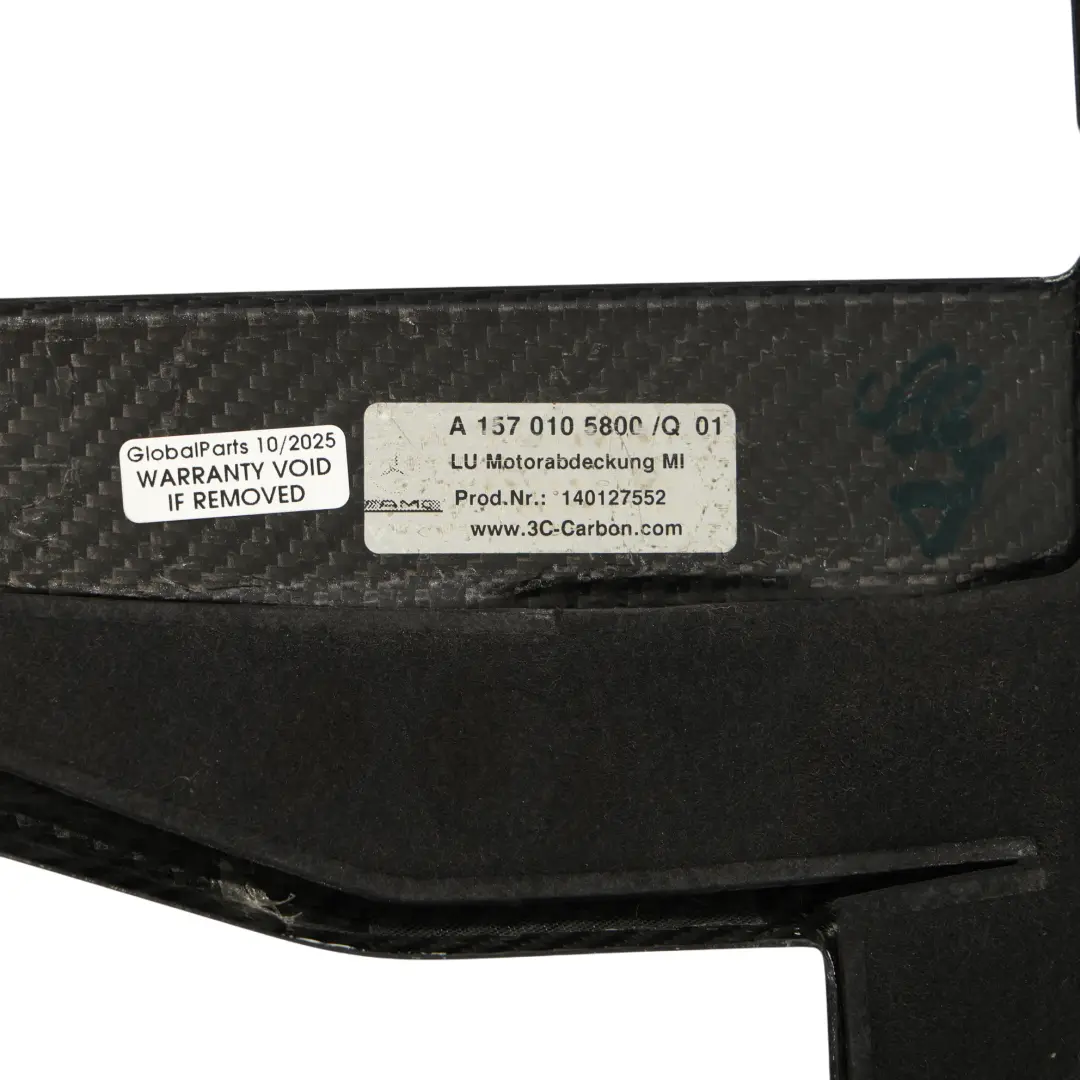 Tapa Superior Carbono M157 para Mercedes W212 C216 W221 63 AMG Motor con número de pieza A1570105800 Mercedes W212 C216 W221 63 AMG Motor Tapa Superior Carbono M157 - SKU A1570105800 - Número de pieza A1570105800