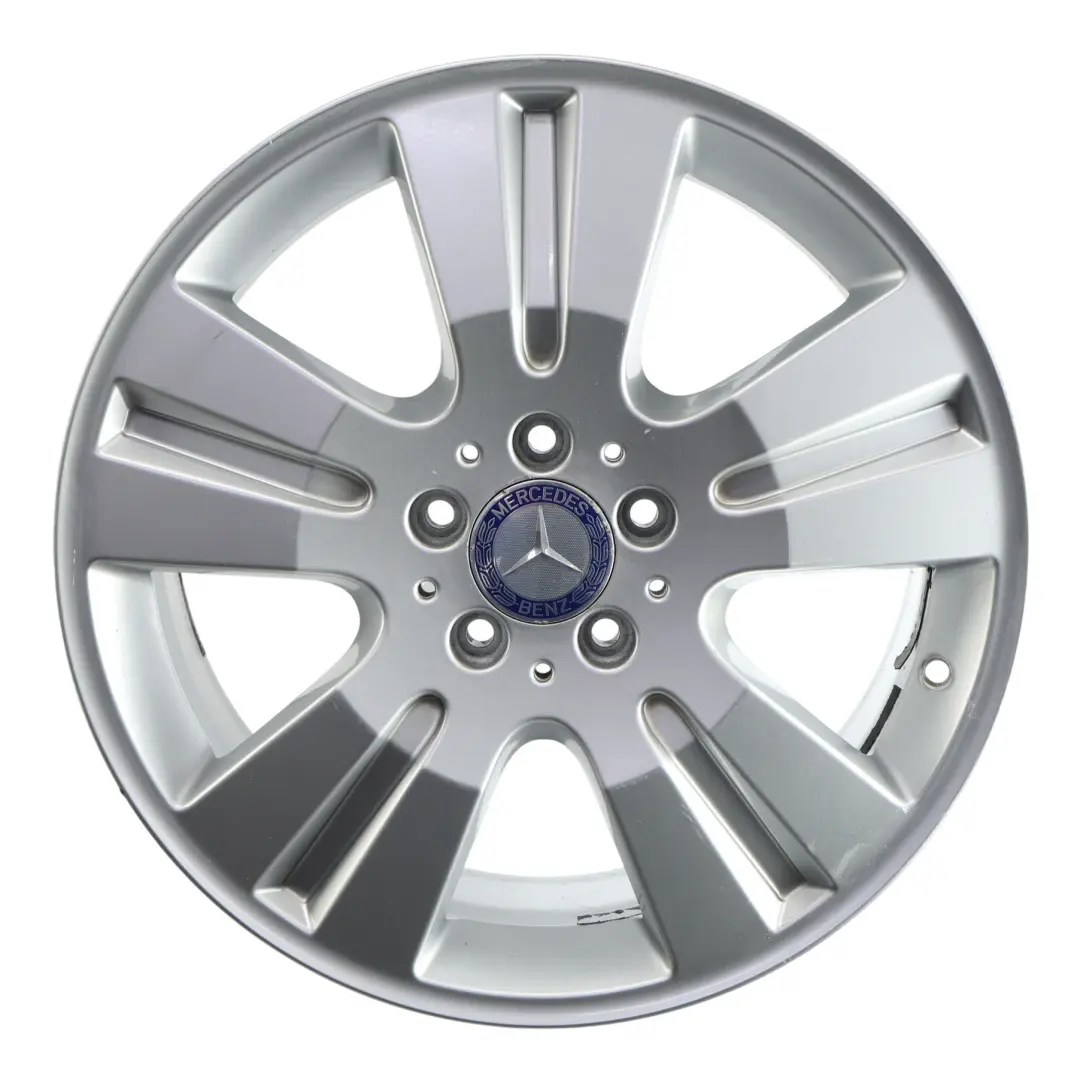 Alloy Rim 18" 8J ET:60 5-Spoke to Mercedes ML W164 Silver Wheel with Part number A1644014602 Mercedes ML W164 Silver Wheel Alloy Rim 18" 8J ET:60 5-Spoke - SKU A1644014602-2 - Part number A1644014602