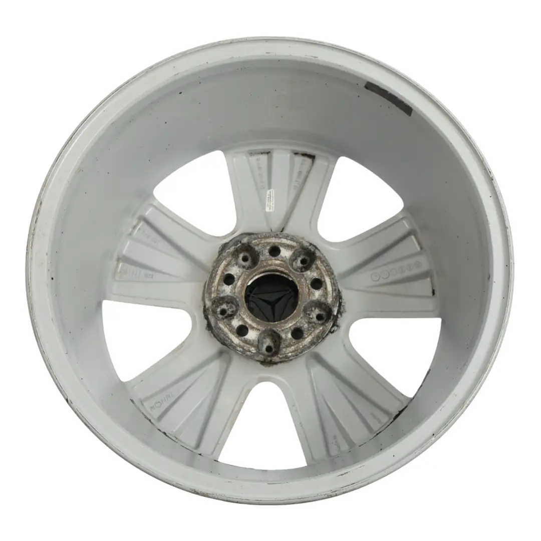 Silberne Leichtmetallfelge 18" 8J ET:60 5-Speichen für Mercedes ML W164 mit Teilenummer A1644014602 Mercedes ML W164 Silberne Leichtmetallfelge 18" 8J ET:60 5-Speichen - SKU A1644014602-2 - Teilenummer A1644014602