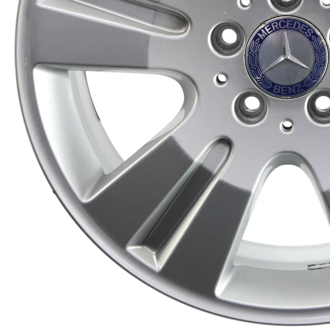 Mercedes ML W164 Silberne Leichtmetallfelge 18" 8J ET:60 5-Speichen - SKU A1644014602-2 - Teilenummer A1644014602