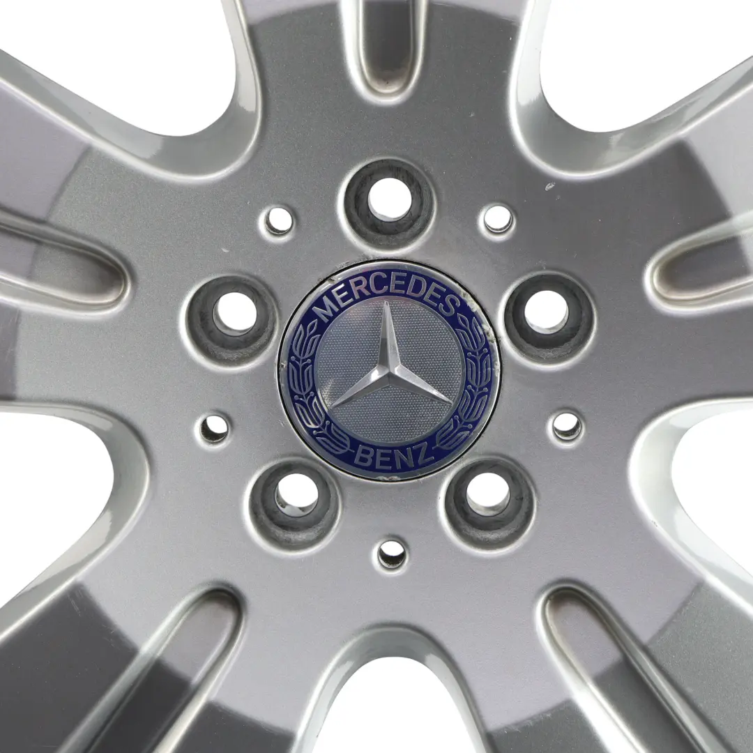 Alloy Rim 18" 8J ET:60 5-Spoke to Mercedes ML W164 Silver Wheel with Part number A1644014602 Mercedes ML W164 Silver Wheel Alloy Rim 18" 8J ET:60 5-Spoke - SKU A1644014602-2 - Part number A1644014602