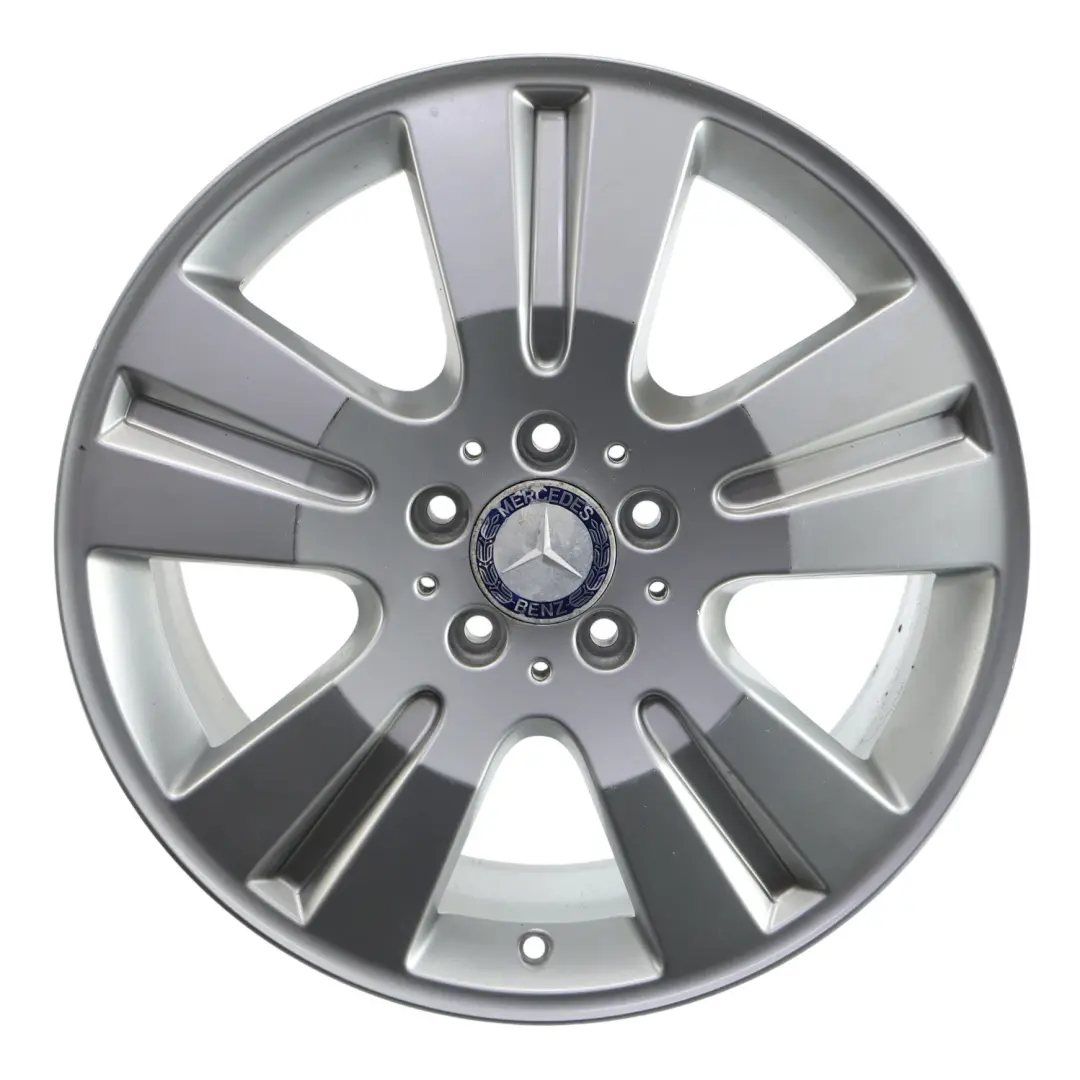 Alloy Rim 18" 8J ET:60 5-Spoke to Mercedes ML W164 Silver Wheel with Part number A1644014602 Mercedes ML W164 Silver Wheel Alloy Rim 18" 8J ET:60 5-Spoke - SKU A1644014602-3 - Part number A1644014602