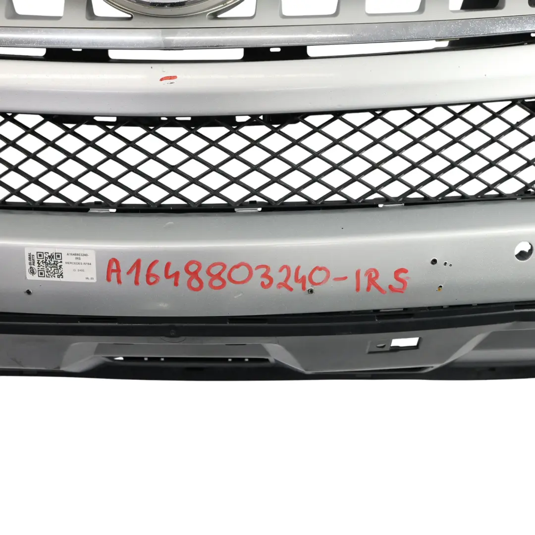 Front Bumper Trim Parktronic Iridium Silver Metallic - 775 to Mercedes ML W164 with Part number A1648803240 Mercedes ML W164 Front Bumper Trim Parktronic Iridium Silver Metallic - 775 - SKU A1648803240-IRS - Part number A1648803240