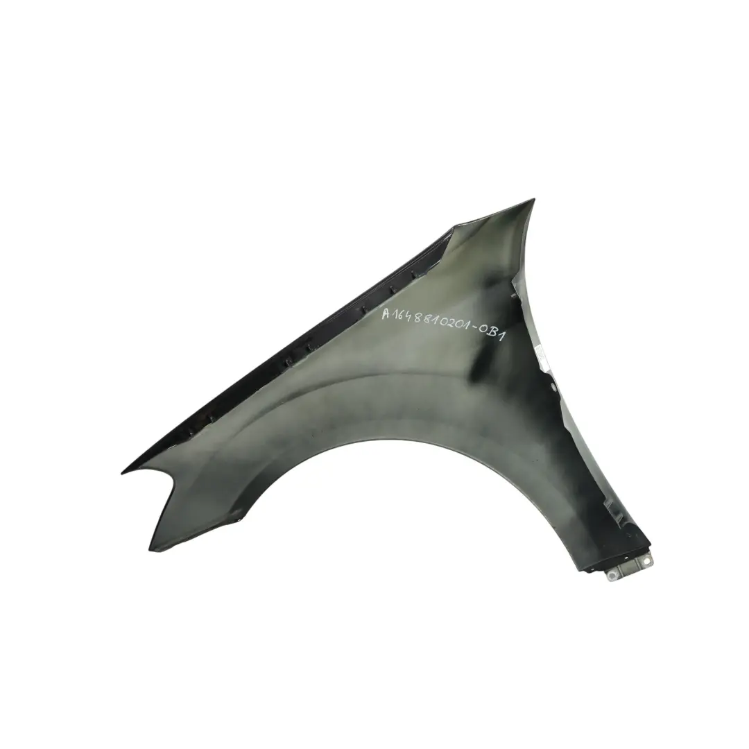 Side Panel Front Right O/S Wing Fender Obsidian Black - 197 to Mercedes ML W164 with Part number A1648810201 Mercedes ML W164 Side Panel Front Right O/S Wing Fender Obsidian Black - 197 - SKU A1648810201-OB1 - Part number A1648810201