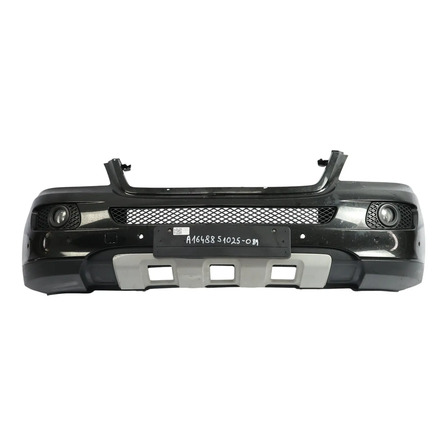 Mercedes ML W164 Front Bumper Trim Panel Obsidian Black Metallic - 197