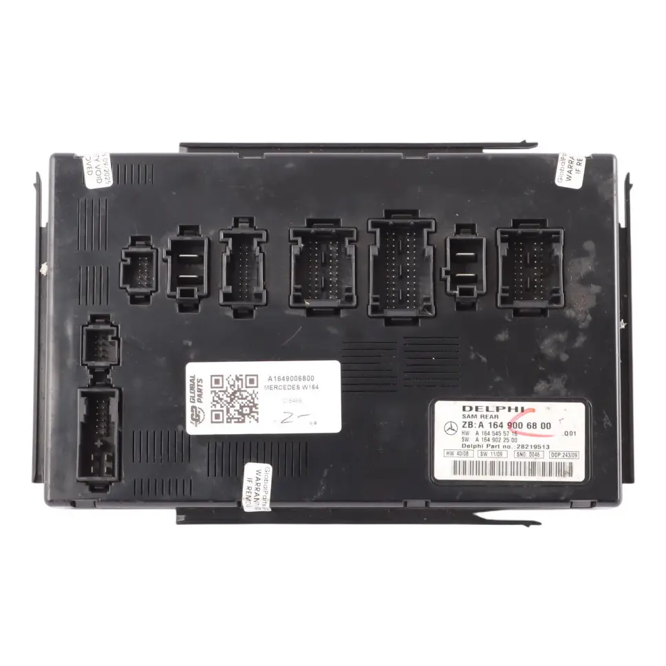 SAM Module Control Unit ECU to Mercedes ML W164 Rear with Part number A1649006800 Mercedes ML W164 Rear SAM Module Control Unit ECU - SKU A1649006800 - Part number A1649006800