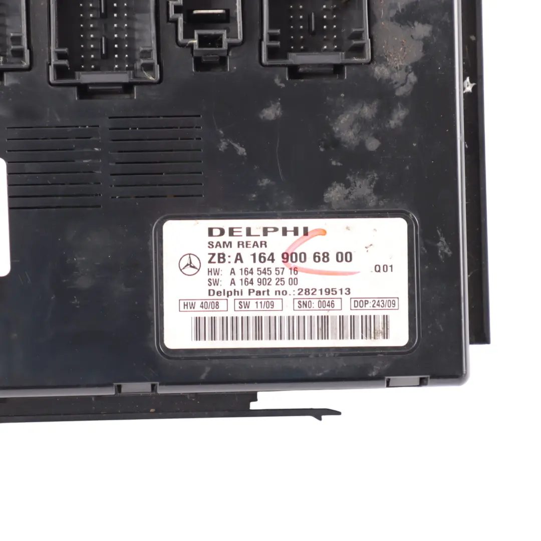 SAM Module Control Unit ECU to Mercedes ML W164 Rear with Part number A1649006800 Mercedes ML W164 Rear SAM Module Control Unit ECU - SKU A1649006800 - Part number A1649006800