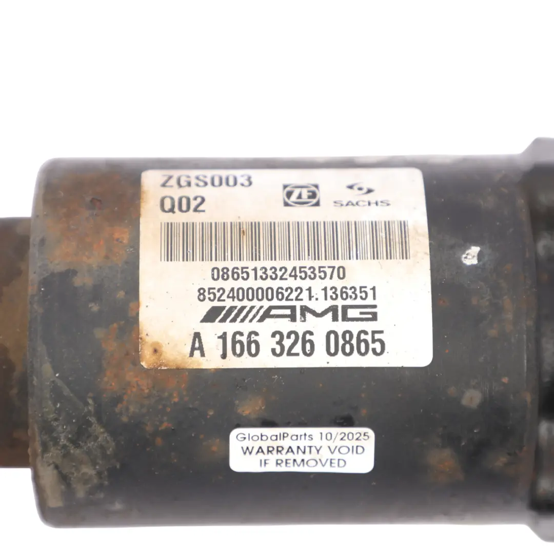 Mercedes ML W166 4matic Barra Estabilizadora Trasera - SKU A1663260865 - Número de pieza A1663260865