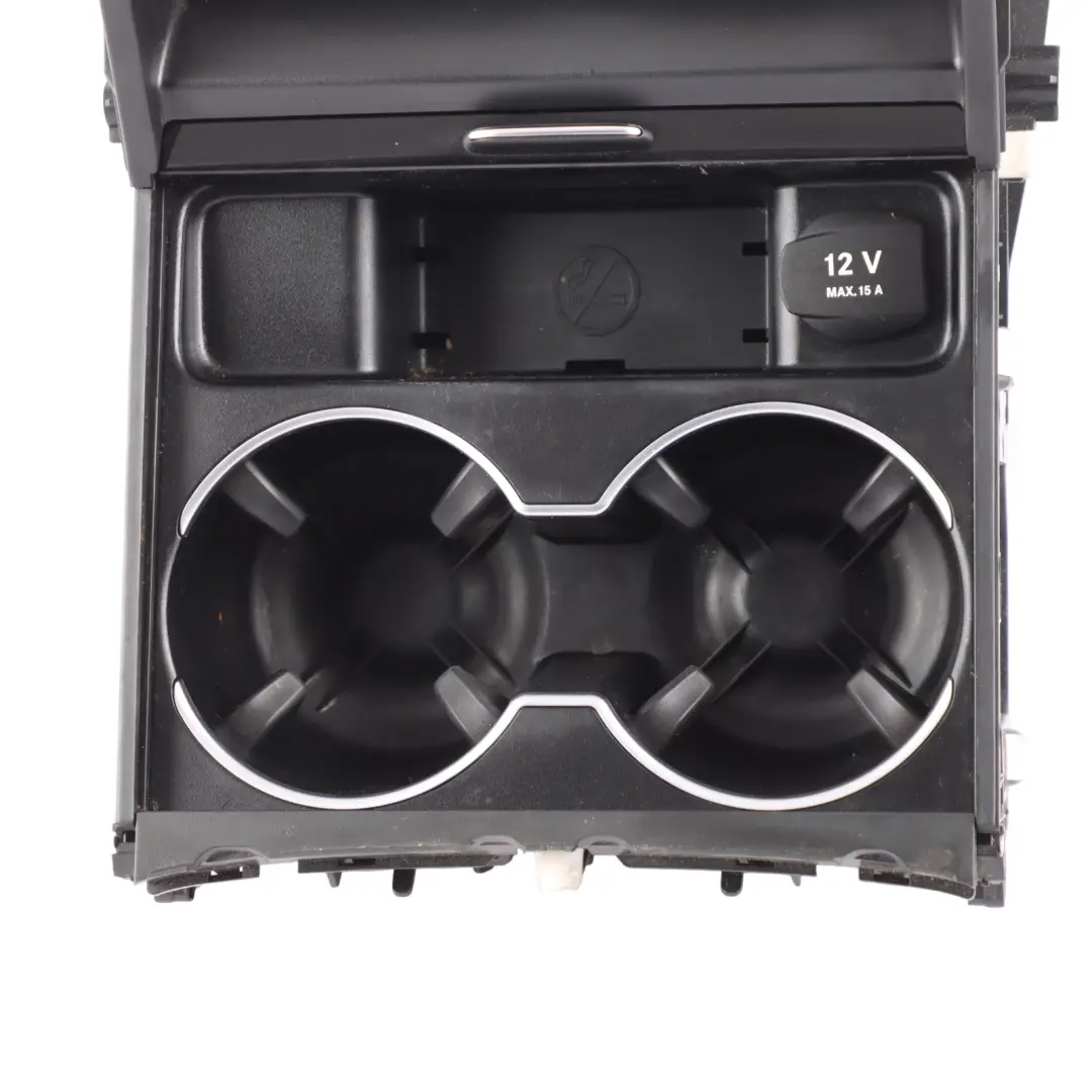 Mercedes ML W166 Centre Console Cup Holder Storage Trim Piano Black - SKU A1666806802 - Part number A1666806802
