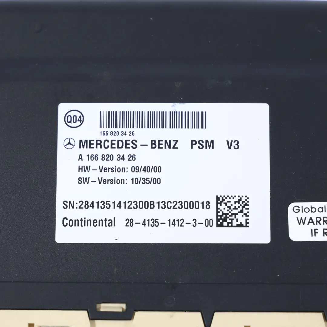 Front Seat Adjuster Module Unit Left Right N/O/S to Mercedes W166 C292 with Part number A1668203426 Mercedes W166 C292 Front Seat Adjuster Module Unit Left Right N/O/S - SKU A1668203426 - Part number A1668203426
