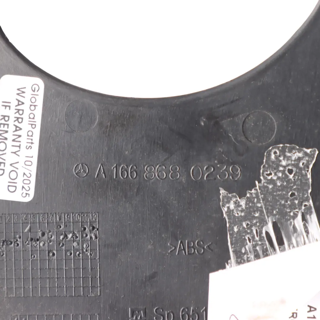 Mercedes ML W166 B-Pillar Trim Panel Moulding Cover Front Right O/S A1666902825 - SKU A1668680239 - Part number A1668680239