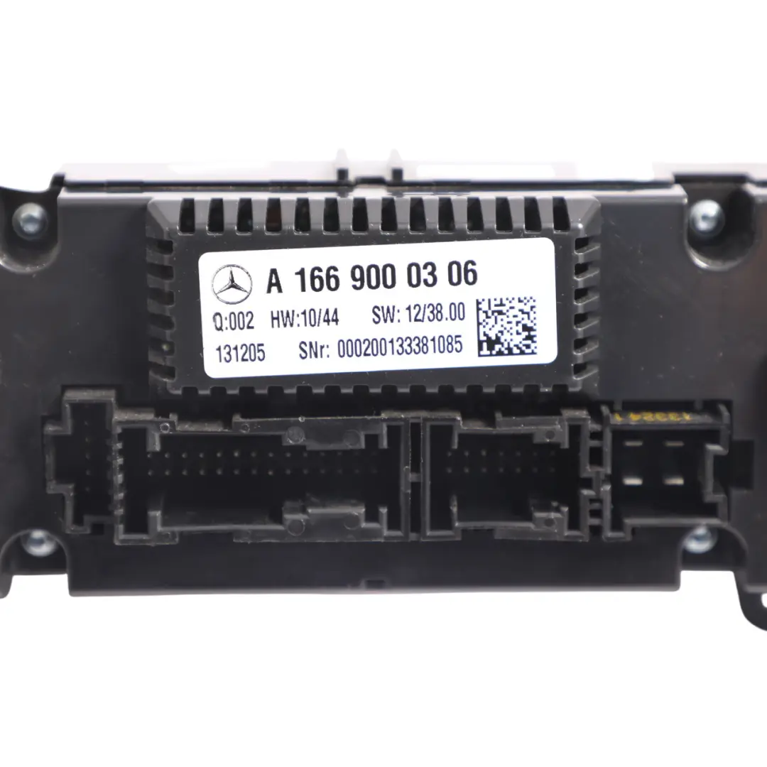 Dashboard Climate Control Unit A/C Switch Button to Mercedes ML W166 with Part number A1669000306 Mercedes ML W166 Dashboard Climate Control Unit A/C Switch Button - SKU A1669000306 - Part number A1669000306