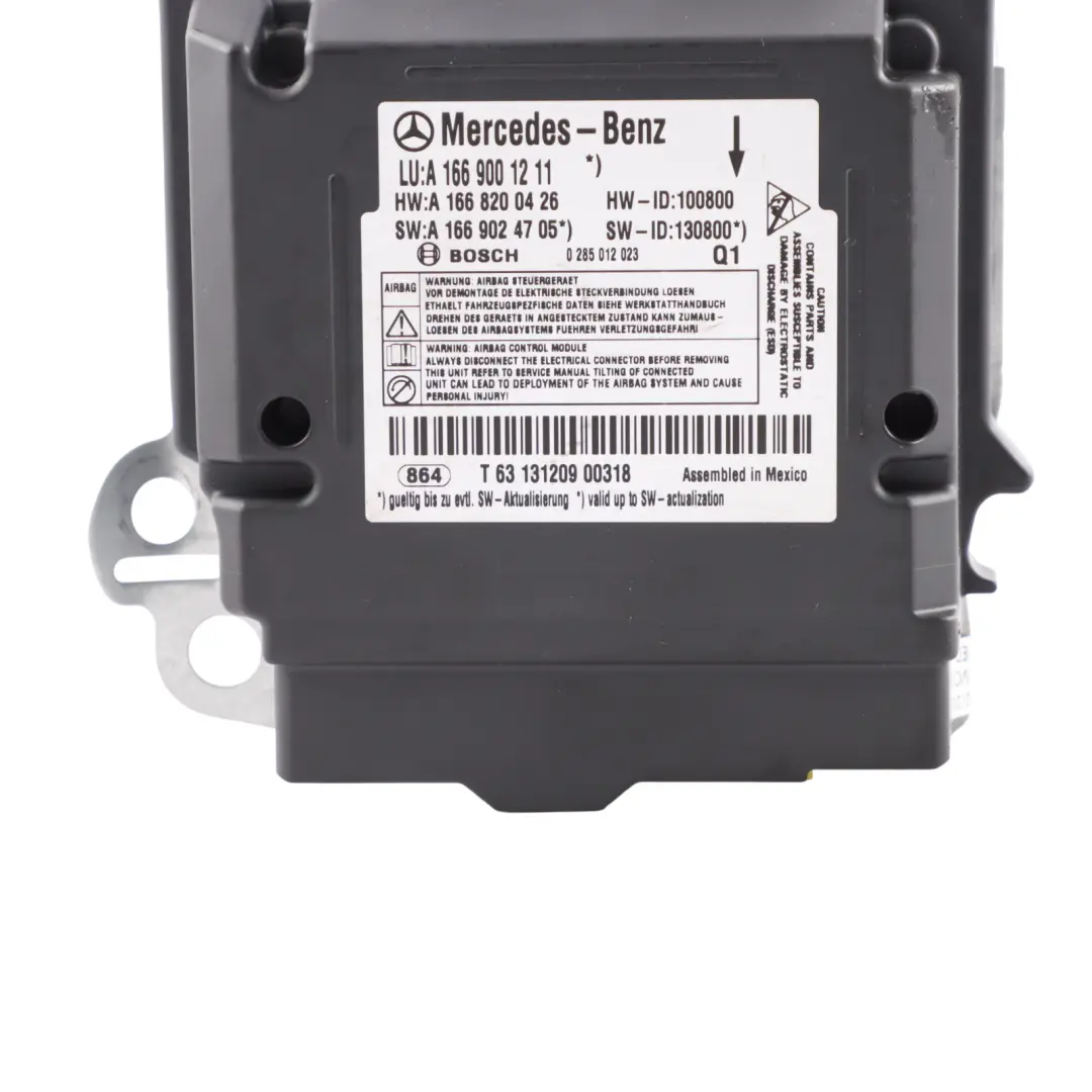 Module Control Unit ECU Module Sensor to Mercedes ML W166 GL X166 Air with Part number A1669001211 Mercedes ML W166 GL X166 Air Module Control Unit ECU Module Sensor - SKU A1669001211 - Part number A1669001211