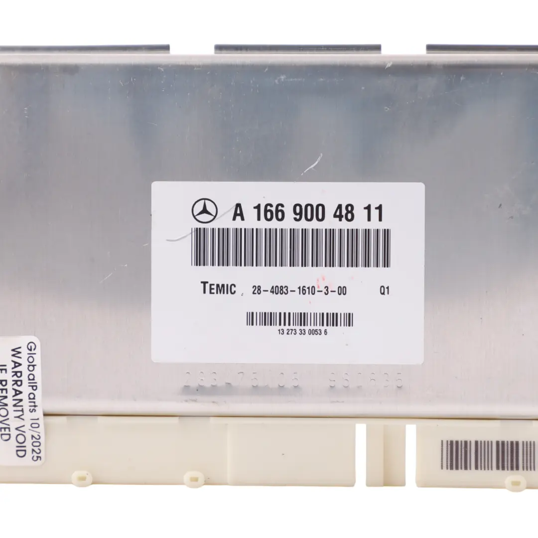 Suspension Control Unit Module ECU to Mercedes ML W166 GL X166 Air with Part number A1669004811 Mercedes ML W166 GL X166 Air Suspension Control Unit Module ECU - SKU A1669004811 - Part number A1669004811