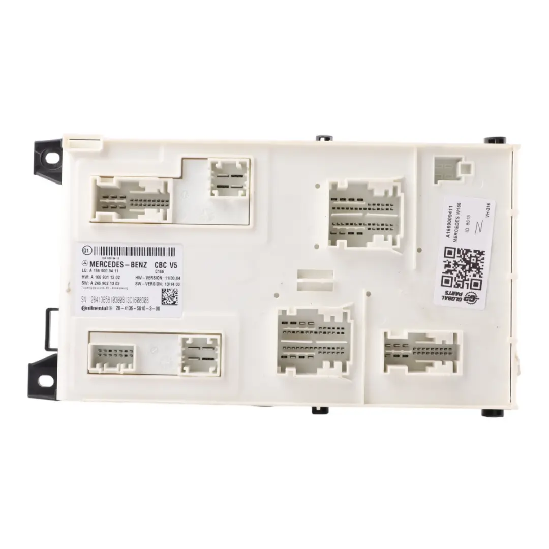 Mercedes ML W166 GL X166 Body Comfort Control Unit SAM Module ECU A2139003208 - SKU A1669009411 - Part number A1669009411