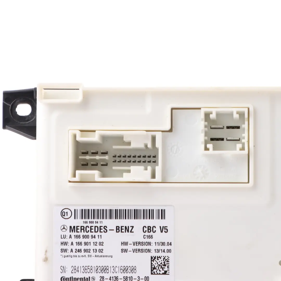 Mercedes ML W166 GL X166 Body Comfort Control Unit SAM Module ECU A2139003208 - SKU A1669009411 - Part number A1669009411