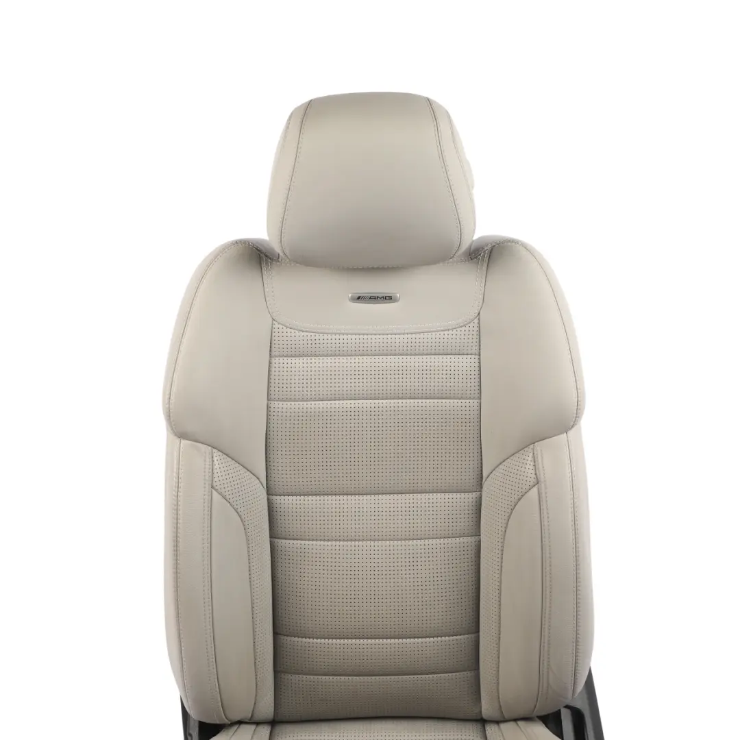 Mercedes ML W166 AMG Front Seat Heated Electric Fabric Leather Beige Left N/S - SKU A1669107913 - Part number A1669107913