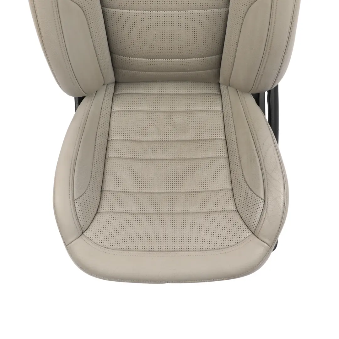 Mercedes ML W166 AMG Front Seat Heated Electric Fabric Leather Beige Left N/S - SKU A1669107913 - Part number A1669107913