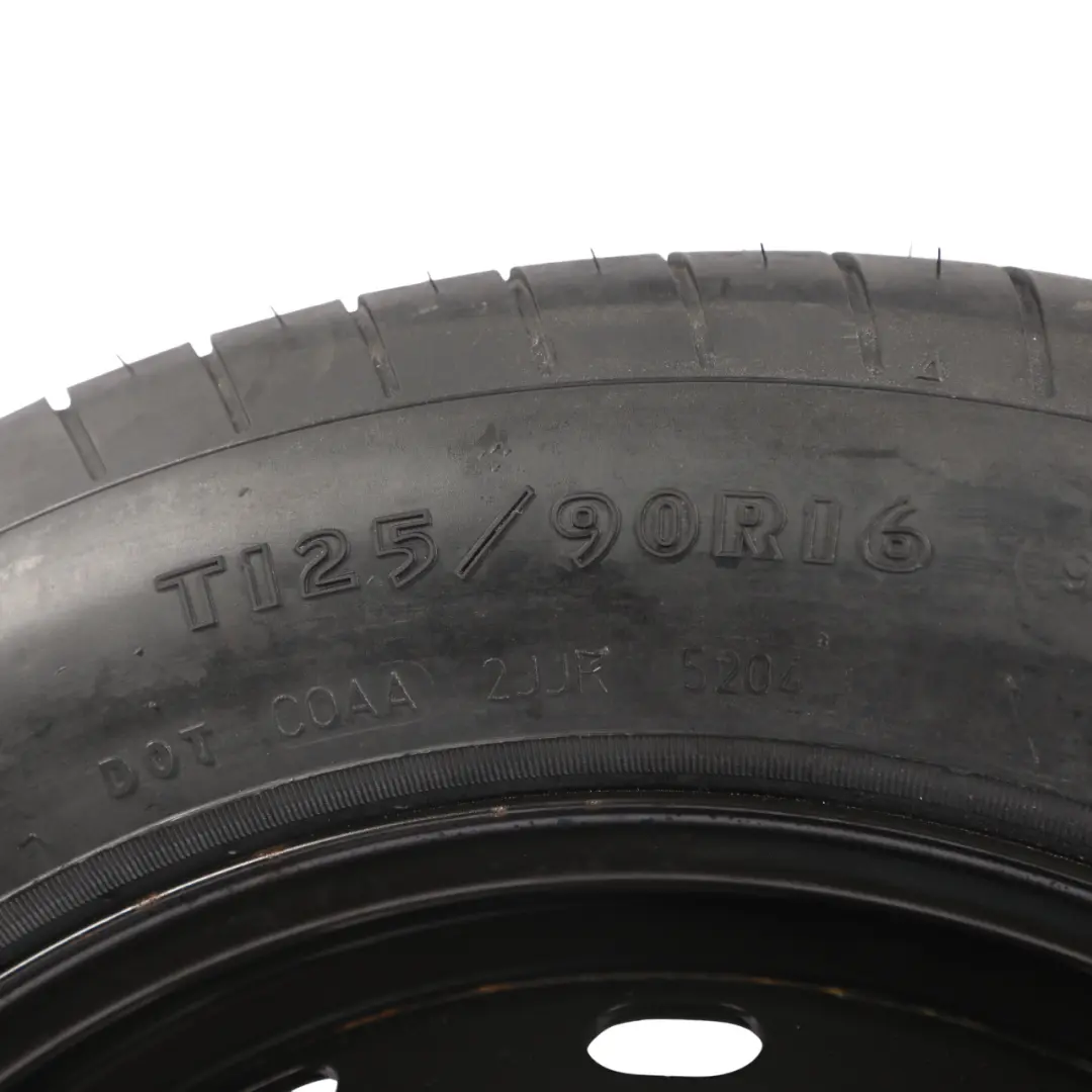 Mercedes W169 W245 Spare Wheel Compact Steel R16 Tyre 125/90 - SKU A1694000802-2 - Part number A1694000802