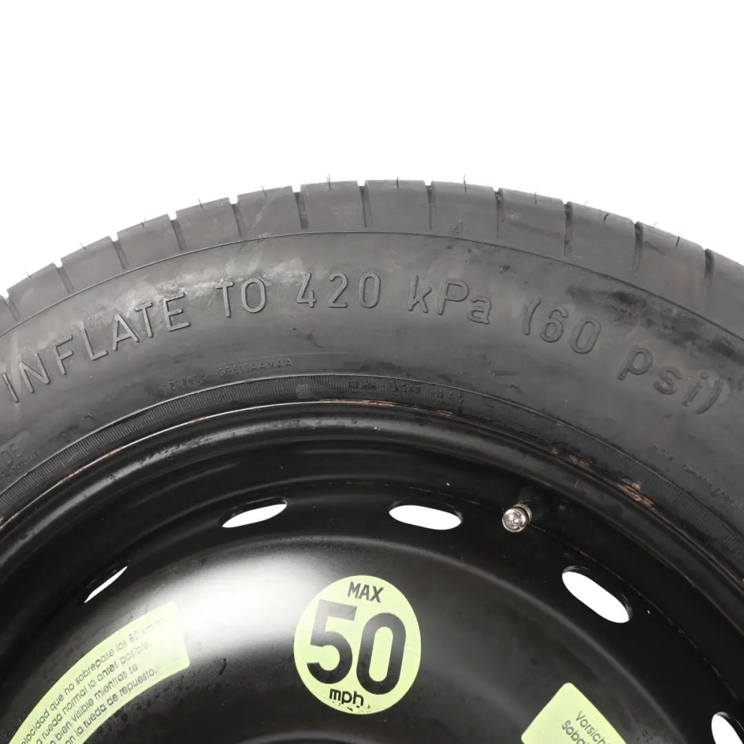 Ruota di scorta Mercedes W169 W245 Compact Acciaio R16 Pneumatico 125/90 per con numero di parte A1694000802 Ruota di scorta Mercedes W169 W245 Compact Acciaio R16 Pneumatico 125/90 - SKU A1694000802-2 - Numero di parte A1694000802