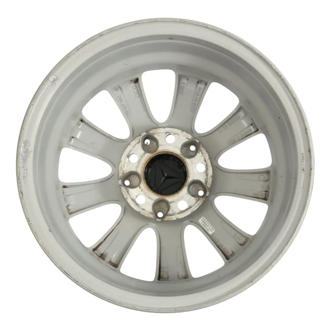 Alloy Wheel Rim 15" ET:44 6J to Mercedes W169 Silver with Part number A1694010002 Mercedes W169 Silver Alloy Wheel Rim 15" ET:44 6J - SKU A1694010002-1 - Part number A1694010002