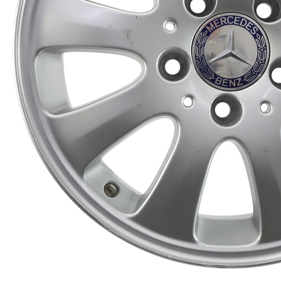 Alloy Wheel Rim 15" ET:44 6J to Mercedes W169 Silver with Part number A1694010002 Mercedes W169 Silver Alloy Wheel Rim 15" ET:44 6J - SKU A1694010002-1 - Part number A1694010002