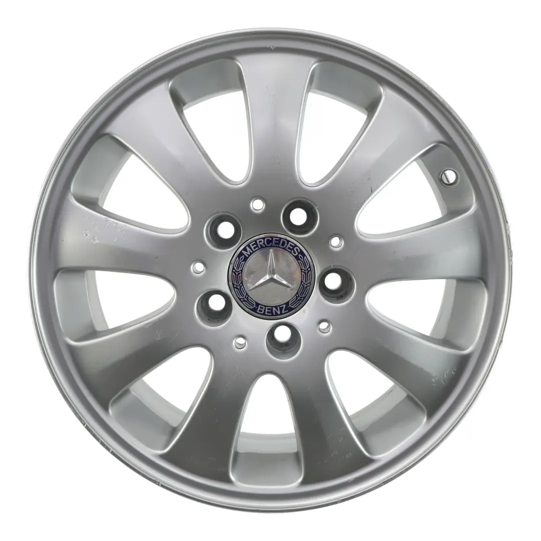 Mercedes W169 Silver Alloy Wheel Rim 15" ET:44 6J - SKU A1694010002-2 - Part number A1694010002