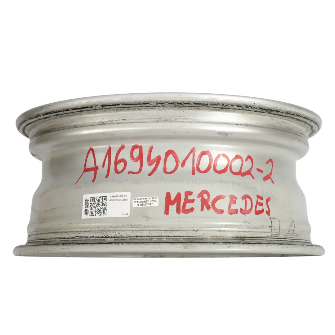 Mercedes W169 Silver Alloy Wheel Rim 15" ET:44 6J - SKU A1694010002-2 - Part number A1694010002