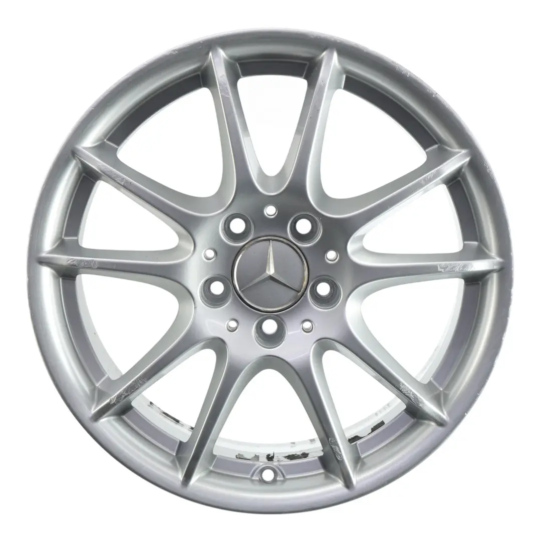 Silber Alufelge Alu Felge 17" ET:49 7J für Mercedes W169 W245 mit Teilenummer A1694012602 Mercedes W169 W245 Silber Alufelge Alu Felge 17" ET:49 7J - SKU A1694012602-1 - Teilenummer A1694012602