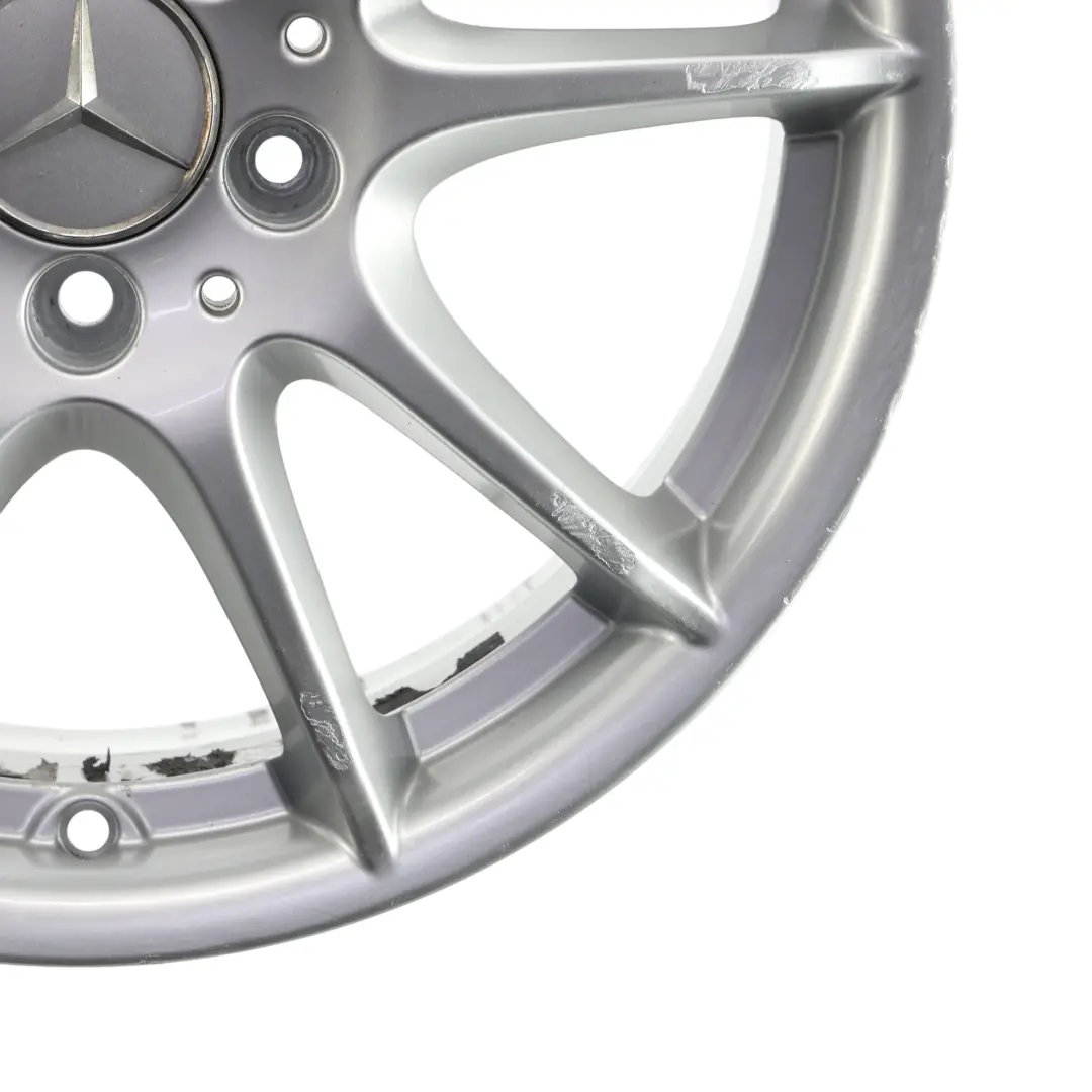 Rim Mercedes W169 W245 Silver Alloy 17" 7J ET:49 to Wheel with Part number A1694012602 Wheel Rim Mercedes W169 W245 Silver Alloy 17" 7J ET:49 - SKU A1694012602-1 - Part number A1694012602