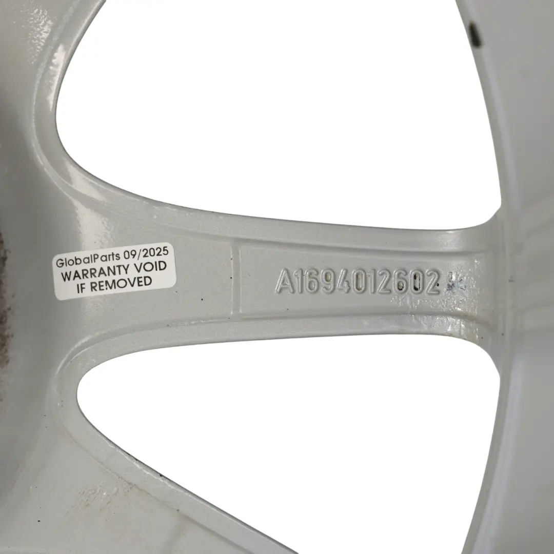 Rim Mercedes W169 W245 Silver Alloy 17" 7J ET:49 to Wheel with Part number A1694012602 Wheel Rim Mercedes W169 W245 Silver Alloy 17" 7J ET:49 - SKU A1694012602-2 - Part number A1694012602