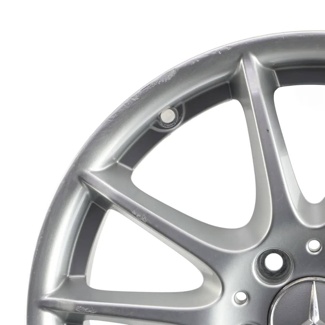  Cerchio Mercedes W169 W245 Argento Lega 17" 7J Et:49 - SKU A1694012602-2 - Numero di parte A1694012602