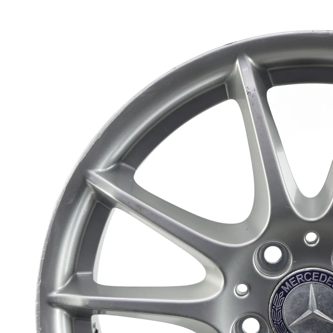 Rim Mercedes W169 W245 Silver Alloy 17" 7J ET:49 to Wheel with Part number A1694012602 Wheel Rim Mercedes W169 W245 Silver Alloy 17" 7J ET:49 - SKU A1694012602-3 - Part number A1694012602