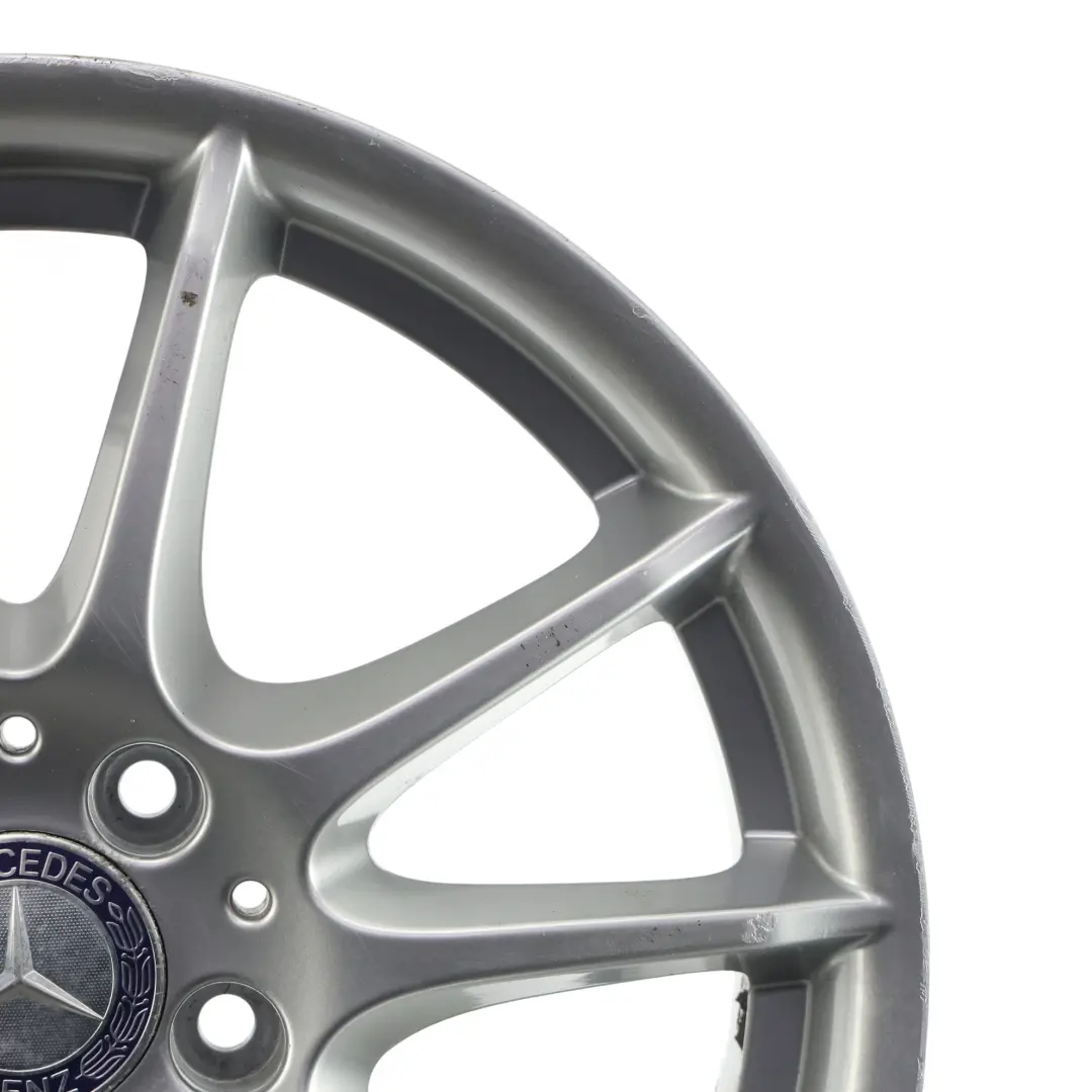 Rim Mercedes W169 W245 Silver Alloy 17" 7J ET:49 to Wheel with Part number A1694012602 Wheel Rim Mercedes W169 W245 Silver Alloy 17" 7J ET:49 - SKU A1694012602-3 - Part number A1694012602