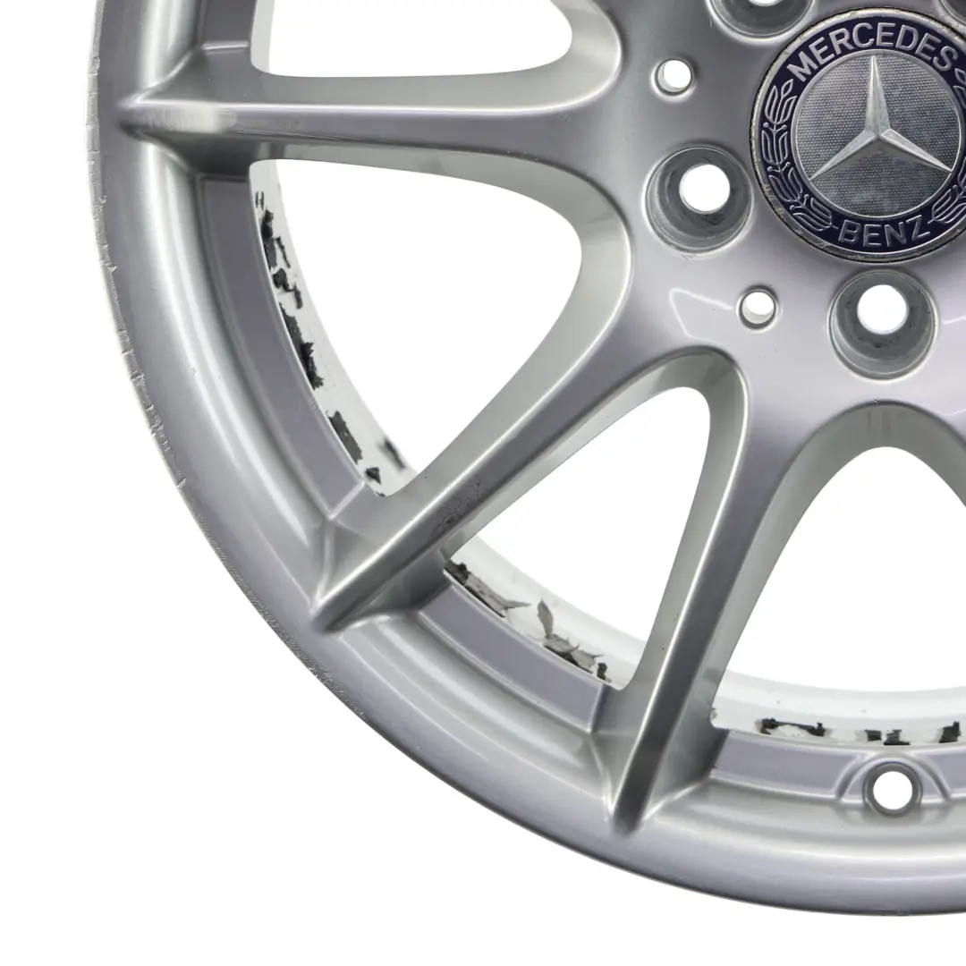 Rim Mercedes W169 W245 Silver Alloy 17" 7J ET:49 to Wheel with Part number A1694012602 Wheel Rim Mercedes W169 W245 Silver Alloy 17" 7J ET:49 - SKU A1694012602-3 - Part number A1694012602