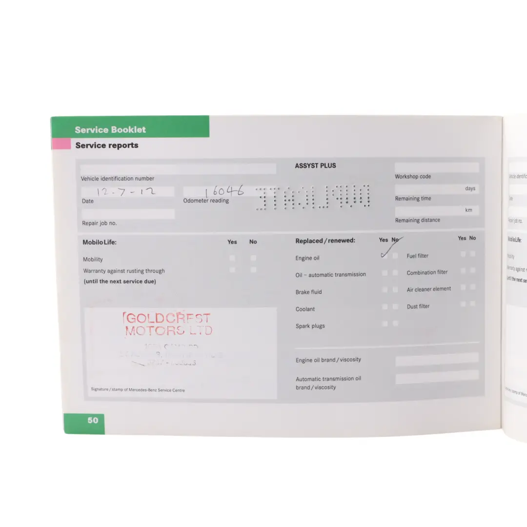 Service Booklet Book Set Pouch Case Wallet to Mercedes W169 with Part number A1695843382 Mercedes W169 Service Booklet Book Set Pouch Case Wallet - SKU A1695843382 - Part number A1695843382