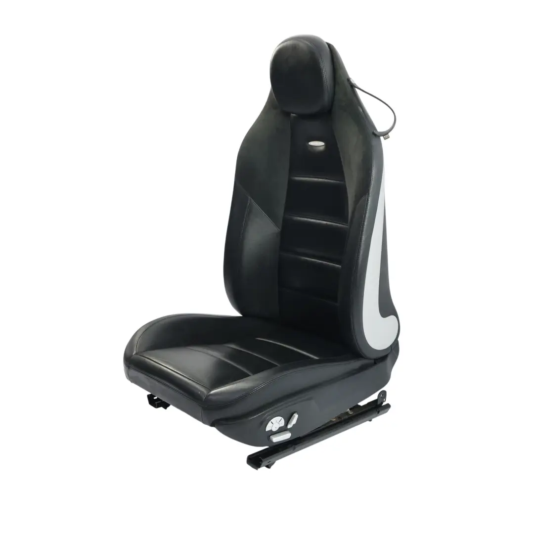 Mercedes R171 SLK 55 AMG Sedile Anteriore Sinistro Memoria Riscaldato Pelle Nera - SKU A1719103747-1 - Numero di parte A1719103747