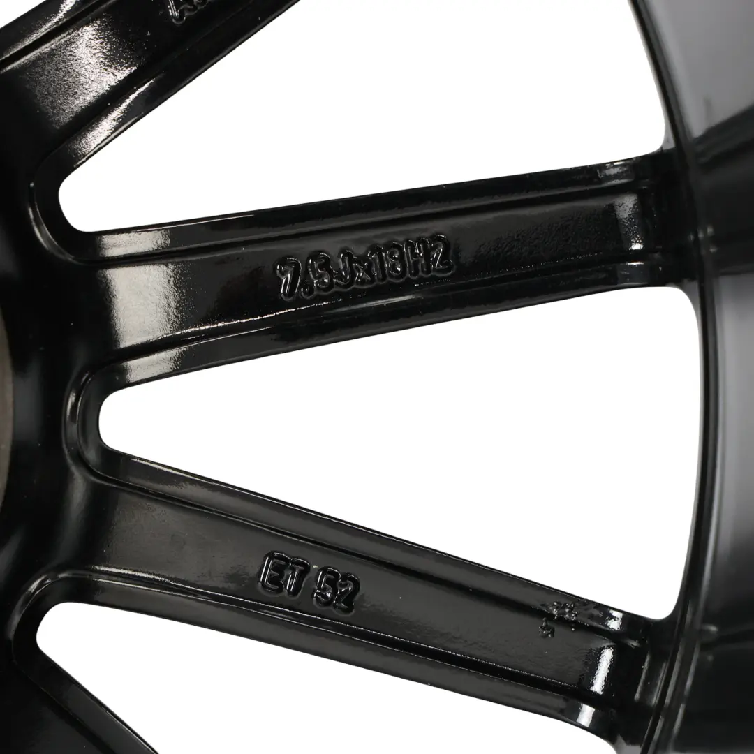 Llanta de aleación negra 18" ET:52 7.5J para Mercedes W176 W246 AMG con número de pieza A1764010200 Mercedes W176 W246 AMG Llanta de aleación negra 18" ET:52 7.5J - SKU A1764010200-1 - Número de pieza A1764010200