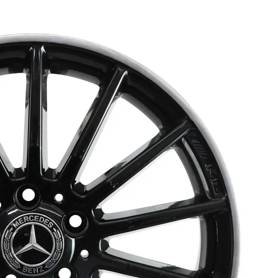 Llanta de aleación negra 18" ET:52 7.5J para Mercedes W176 W246 AMG con número de pieza A1764010200 Mercedes W176 W246 AMG Llanta de aleación negra 18" ET:52 7.5J - SKU A1764010200-1 - Número de pieza A1764010200