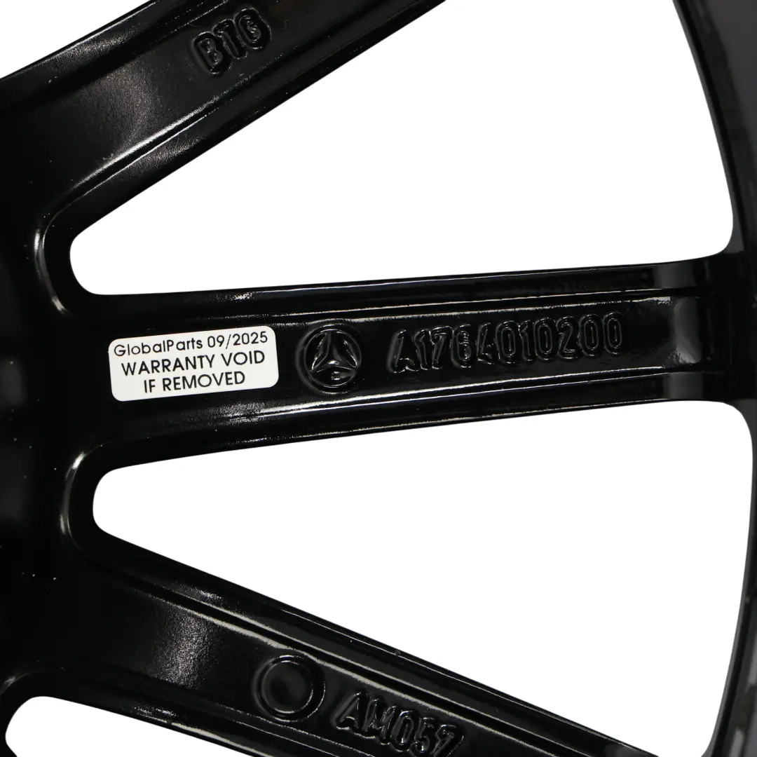 Alloy Rim 18" ET:52 7.5J to Mercedes W176 W246 AMG Black Wheel with Part number A1764010200 Mercedes W176 W246 AMG Black Wheel Alloy Rim 18" ET:52 7.5J - SKU A1764010200-5 - Part number A1764010200