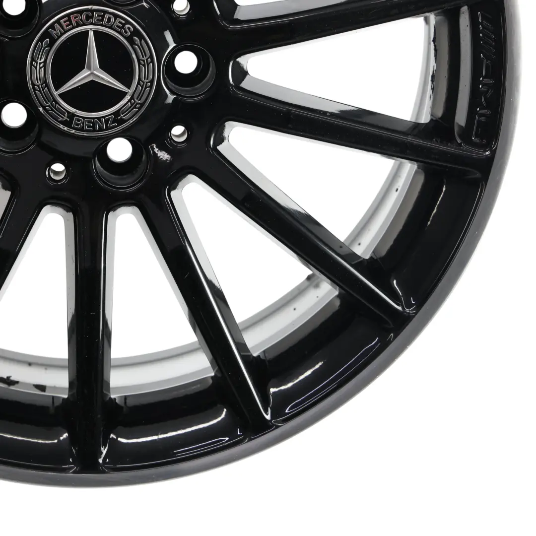 Alloy Rim 18" ET:52 7.5J to Mercedes W176 W246 AMG Black Wheel with Part number A1764010200 Mercedes W176 W246 AMG Black Wheel Alloy Rim 18" ET:52 7.5J - SKU A1764010200-5 - Part number A1764010200