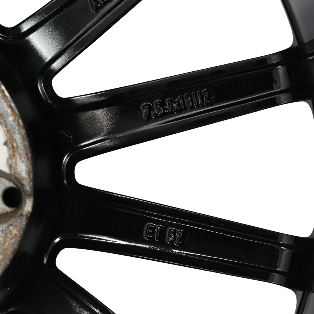 Mercedes W176 W246 AMG Cerchio in lega nero 18" ET:52 7.5J - SKU A1764010200-6 - Numero di parte A1764010200