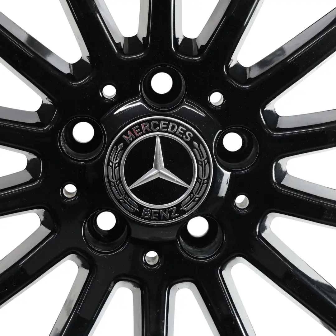 Llanta de aleación negra 18" ET:52 7.5J para Mercedes W176 W246 AMG con número de pieza A1764010200 Mercedes W176 W246 AMG Llanta de aleación negra 18" ET:52 7.5J - SKU A1764010200-6 - Número de pieza A1764010200