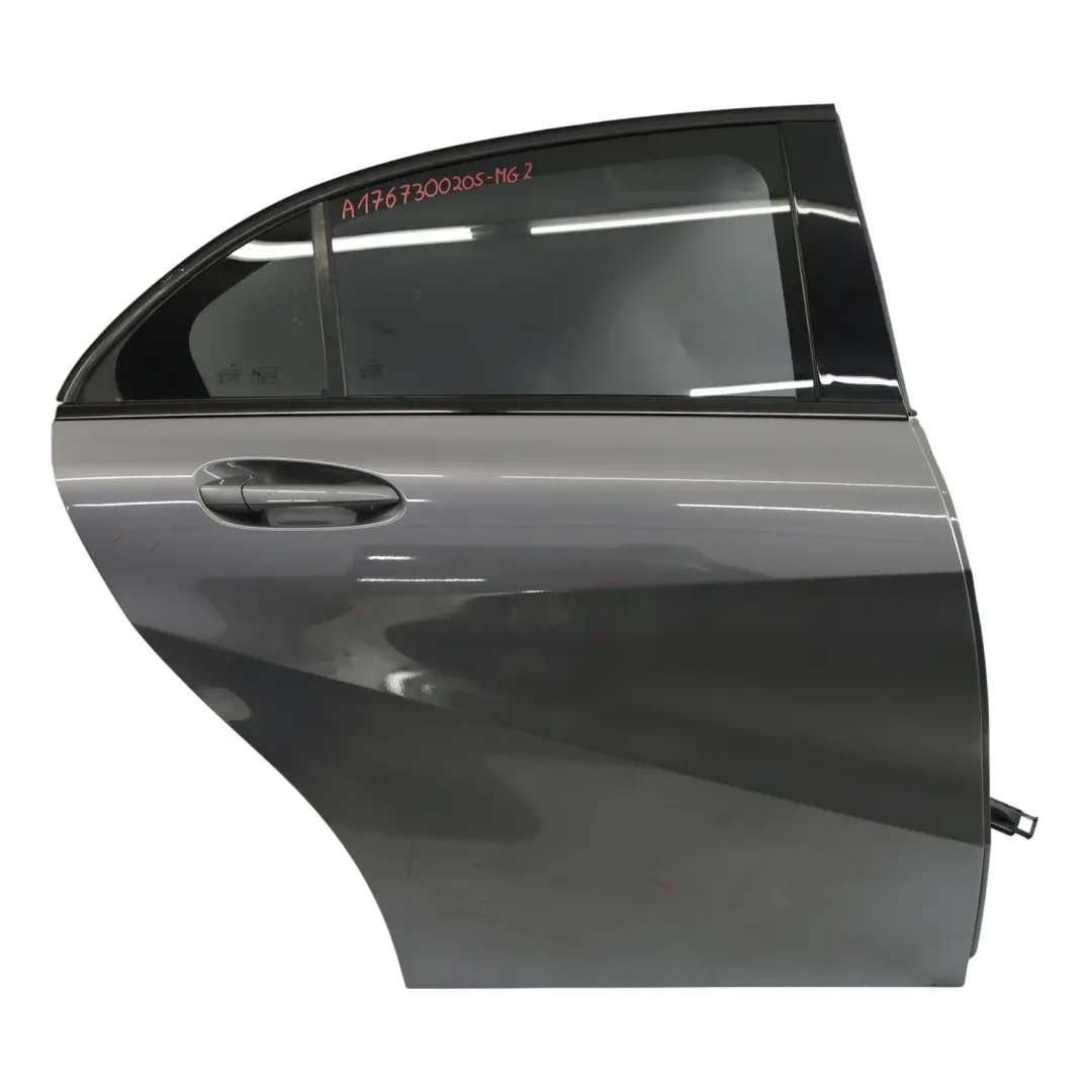 Mercedes W176 Puerta Trasera Derecha Mountain Grey Metallic Gris - 787 - SKU A1767300205-MG2 - Número de pieza A1767300205