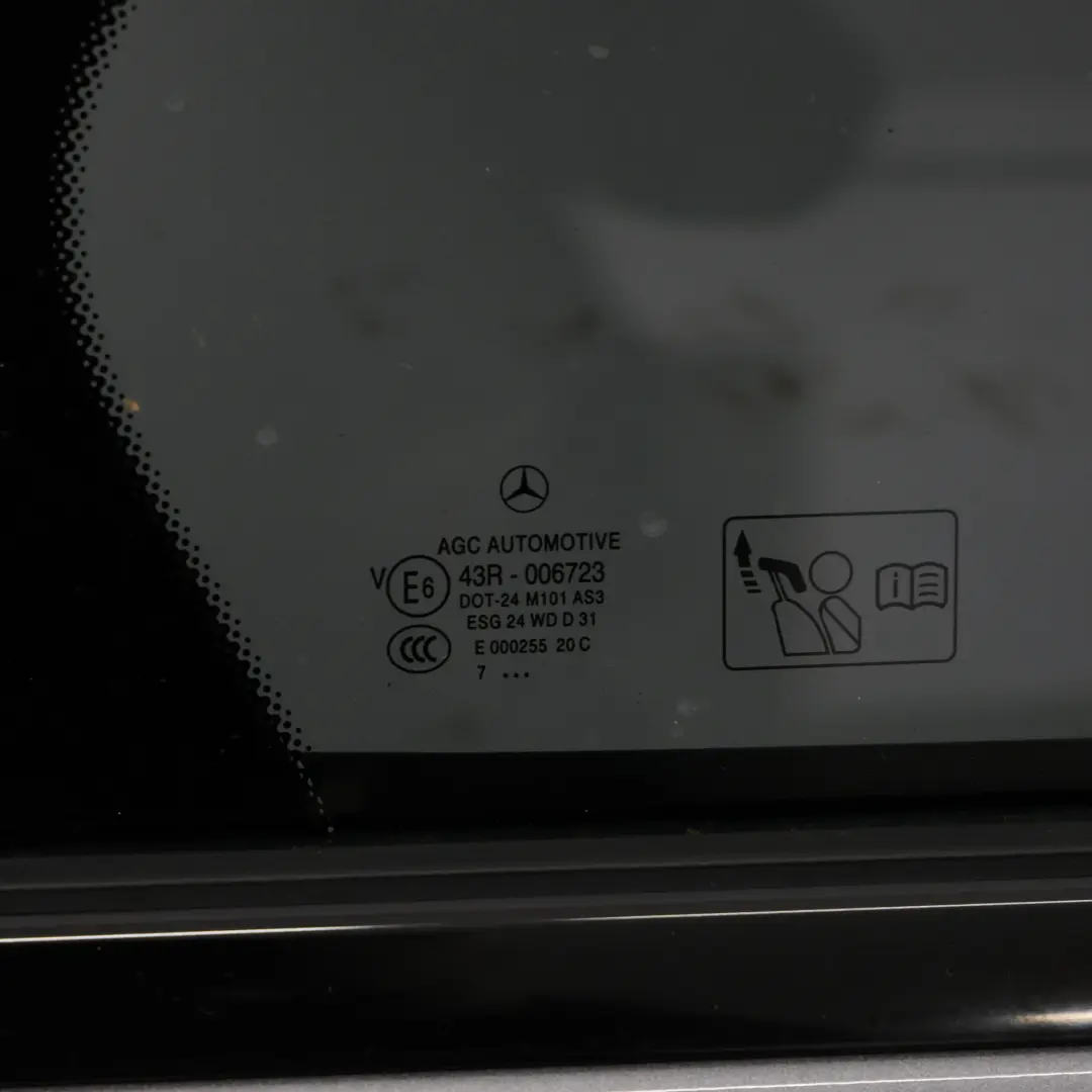 Door Rear Right O/S A-Class Mountain Grey Metallic - 787 to Mercedes W176 with Part number A1767300205 Mercedes W176 Door Rear Right O/S A-Class Mountain Grey Metallic - 787 - SKU A1767300205-MG2 - Part number A1767300205