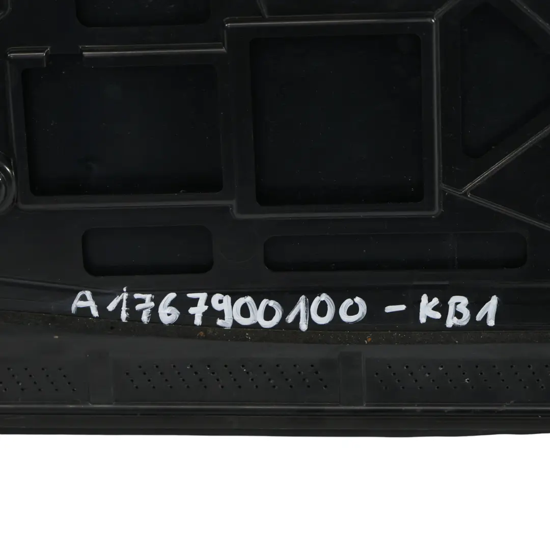 Boot Tailgate Rear Spoiler Kosmos Black Metallic - 191 to Mercedes W176 with Part number A1767900100 Mercedes W176 Boot Tailgate Rear Spoiler Kosmos Black Metallic - 191 - SKU A1767900100-KB1 - Part number A1767900100