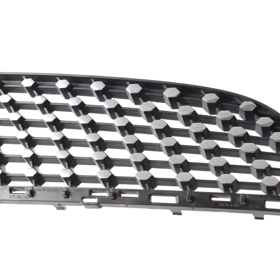 Front Radiator Grille Lower Part Grid Cover Right O/S to Mercedes W176 with Part number A1768882260 Mercedes W176 Front Radiator Grille Lower Part Grid Cover Right O/S - SKU A1768882260 - Part number A1768882260